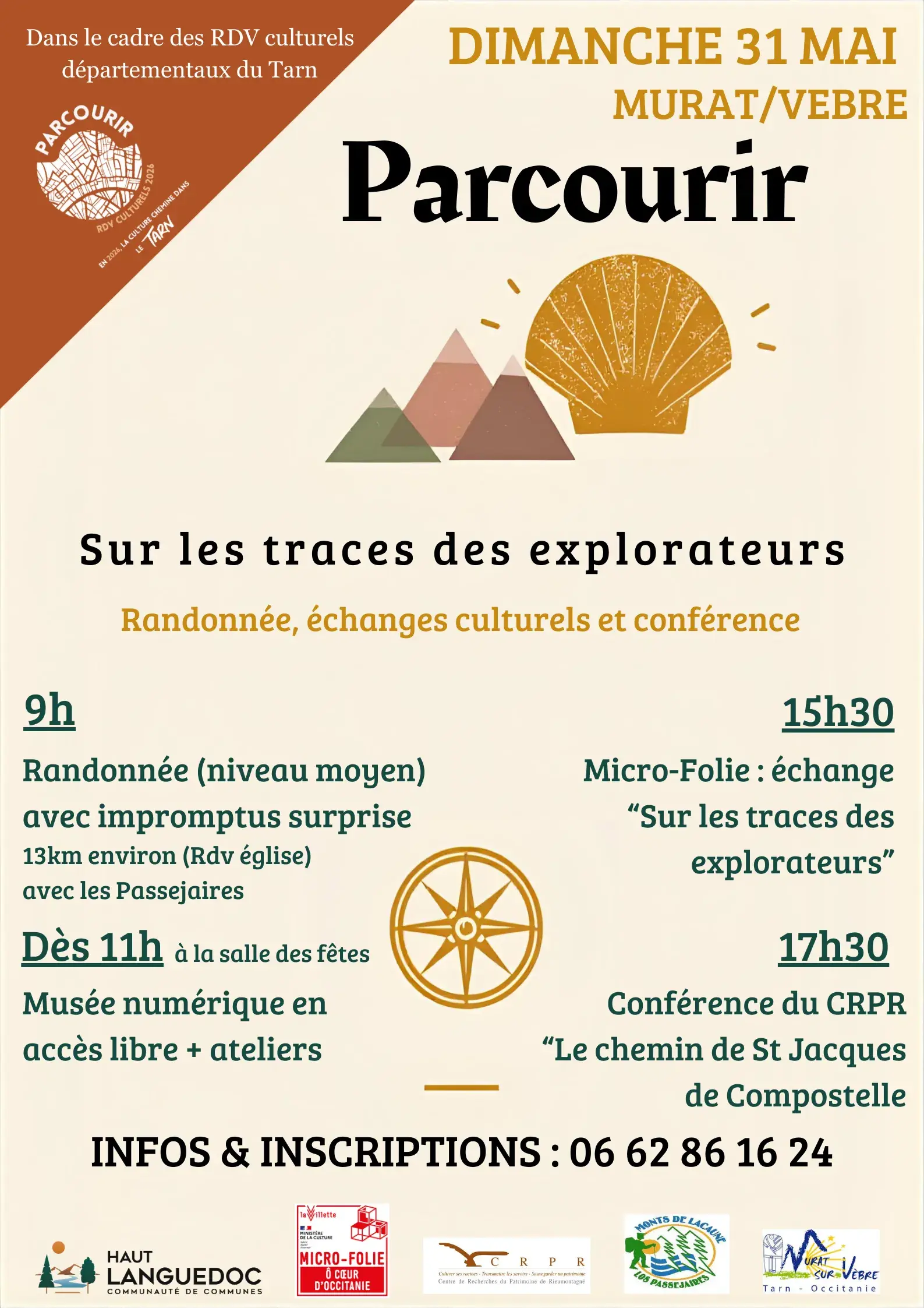 Affiche pour animation/microfolie sur les traces des explorateurs