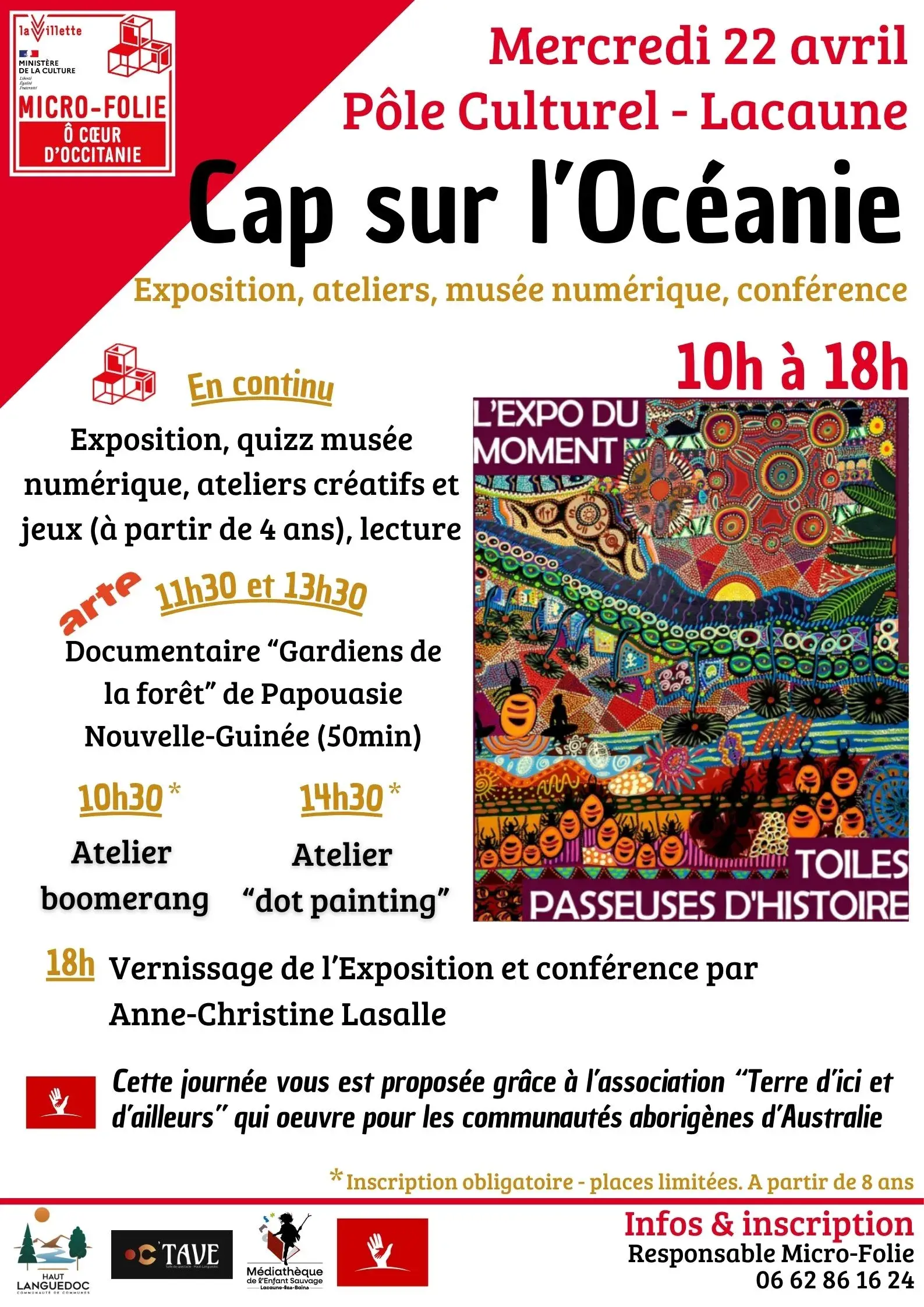 Animation médiation Micro Folie sur l'Océanie